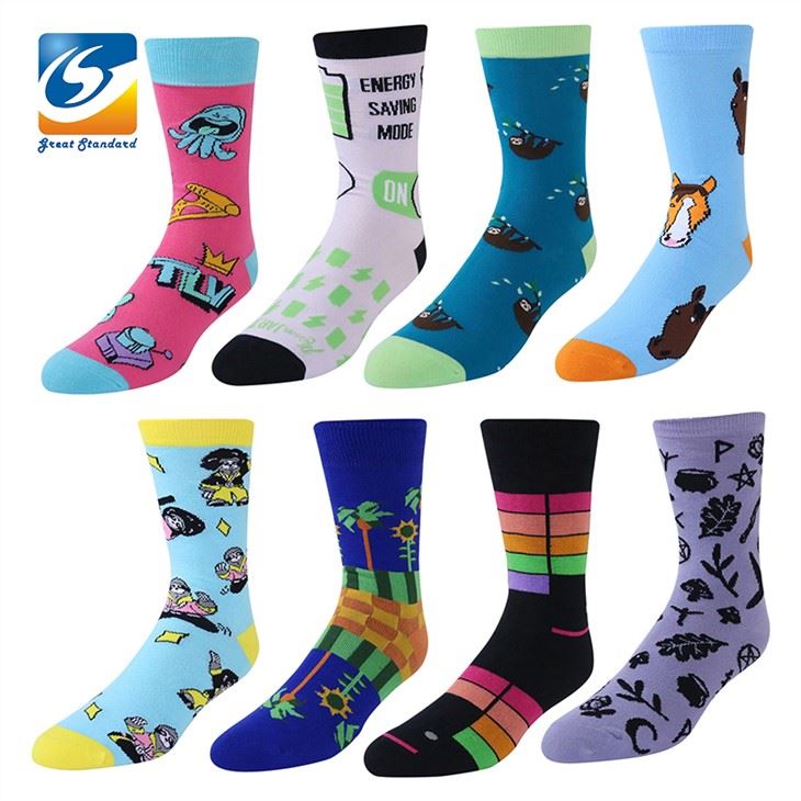 Calcetines coloridos de algodón para mujer