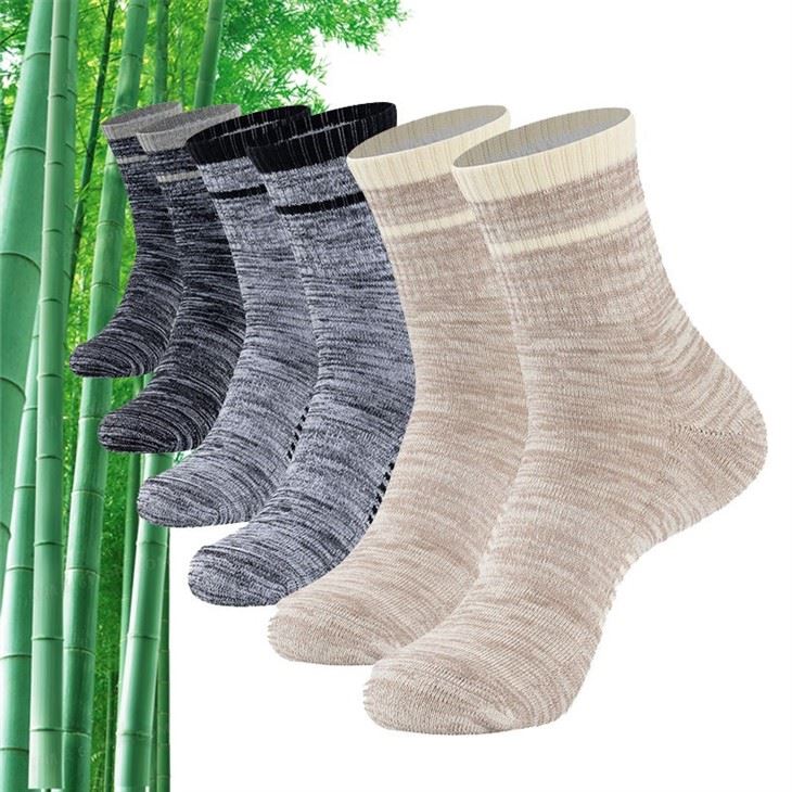 Calcetines de fibra de bambú con diseño de logotipo personalizado